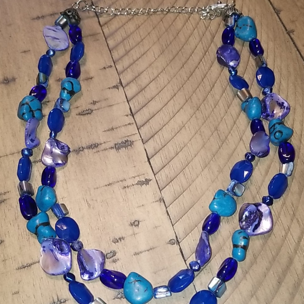 Double Strand Statement Necklace. - image 3